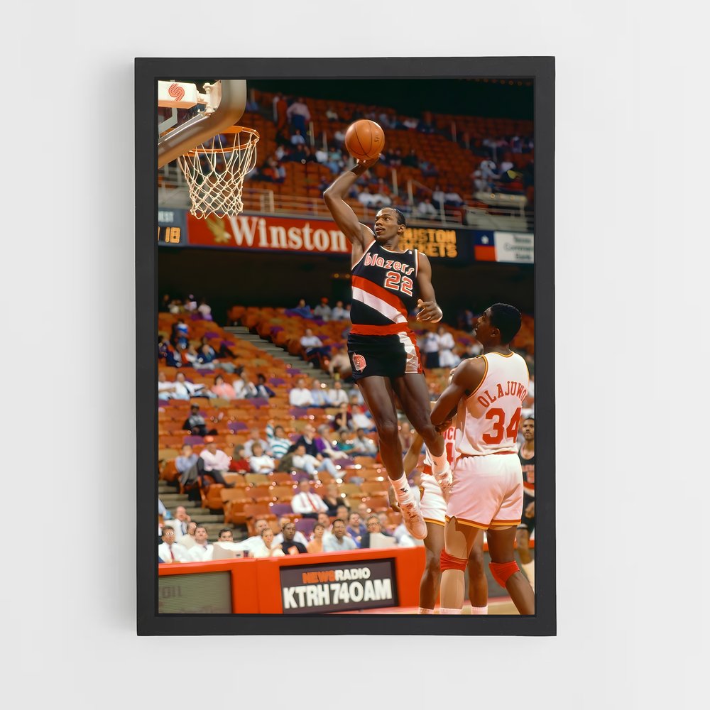 Poster Clyde the Glide – affiche Basketball (vue 2)